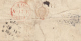144288 1829 MAIL FROM CINCINATTI? TO PERTH, SCOTLAND, MISSENT TO BATH IN SOMERSET.