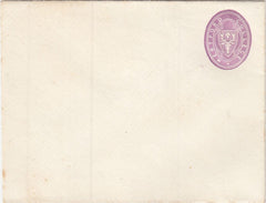 144311 1876 HERTFORD COLLEGE, OXFORD ½d MAUVE EMBOSSED ENVELOPE GOOD UNUSED.