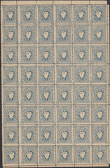 144316 1884 ST. JOHN'S COLLEGE, OXFORD ½d GREY-BLUE (CS17) UNUSED SHEET OF FORTY-EIGHT.
