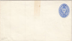 144331 1879 HERTFORD COLLEGE, OXFORD ½d BLUE EMBOSSED ENVELOPE UNUSED.