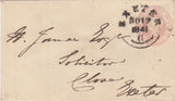 144336 1841 PENNY PINK USED LOCALLY IN EXETER FINE STRIKE 'EXETER' WESSEX TYPE DATE STAMP.