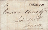 144343 1791 MAIL WREXHAM, DENBIGHSHIRE TO LONDON WITH 'WREXHAM' HANDSTAMP (W2405).