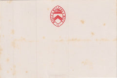144351 1875 KEBLE COLLEGE, OXFORD ½d VERMILION EMBOSSED POSTCARD, GOOD UNUSED.