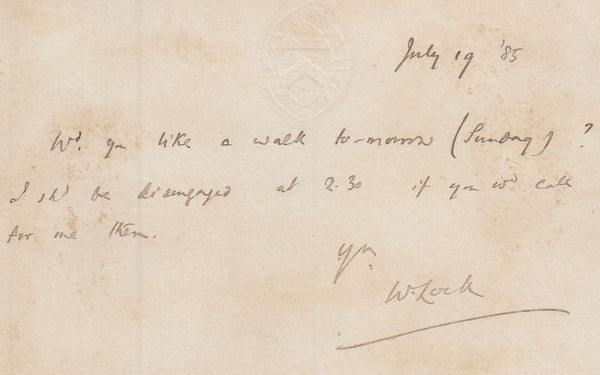 144353 1875 KEBLE COLLEGE, OXFORD ½d VERMILION EMBOSSED POSTCARD, VERY FINE USED IN 1885.