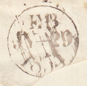 144358 1854 1d ARCHER PL.97 EXPERIMENTAL PERFORATION (SG16b) ON COVER LONDON TO  EXETER.