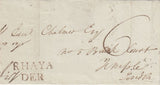 144380 1792 MAIL RHAYADER, RADNORSHIRE TO LONDON VERY FINE 'RHAYA/DER' TWO LINE HANDSTAMP (W2065).
