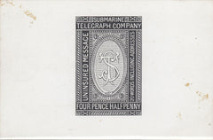 144404 1861 'SUBMARINE TELEGRAPH COMPANY' 4½d DIE PROOF.