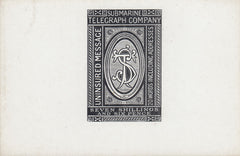 144405 1861 'SUBMARINE TELEGRAPH COMPANY' 7s/6d DIE PROOF.