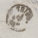 144418  1888 MAIL LONDON TO TRIEST, 2½d (SG201) 5d (SG207a).