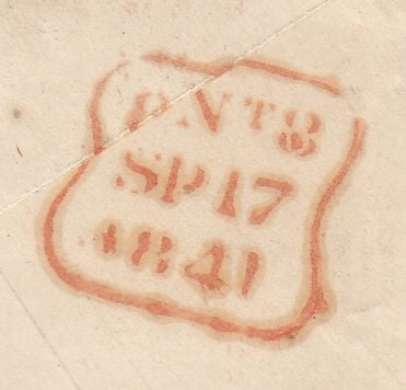144428 1841 1d PINK USED IN LONDON UPRATED FINE TO VERY FINE 1d RED PLATE 1c (SG7)(SPEC AS8)(TH).