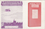 144432 1911 FIRST OFFICIAL U.K. AERIAL POST, PRIVILEGE POSTCARD IN VIOLET USED BY D LEWIS-POOLE AS A NEW YEAR CARD.