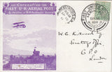 144434 1911 FIRST OFFICIAL U.K. AERIAL POST VERY FINE USED LONDON PRIVILEGE POSTCARD IN VIOLET FROM WINDSOR TO W G KIRKWOOD.