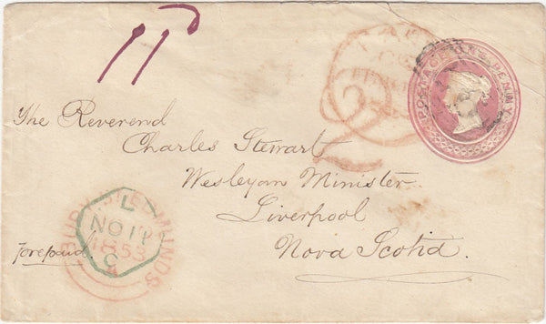 144449 1853 PENNY PINK BURY ST EDMUNDS, SUFFOLK TO LIVERPOOL, NOVA SCOTIA.