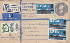 144469 1971 REGISTERED AIRMAIL BOURNEMOUTH TO SAN FERNANDO, TRINIDAD, WEST INDIES.