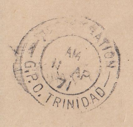144469 1971 REGISTERED AIRMAIL BOURNEMOUTH TO SAN FERNANDO, TRINIDAD, WEST INDIES.