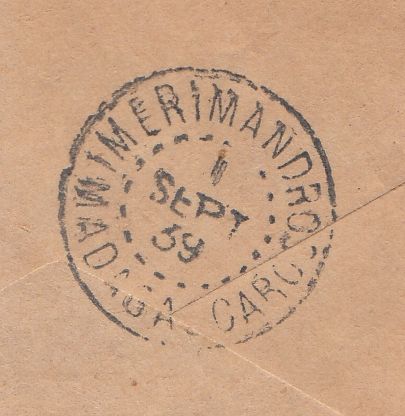 144493 1939 AIRMAIL EDINBURGH TO MADAGASCAR KGVI 5d x TWO.