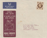 144498 1952 AIRMAIL U.K. TO FALKLAND ISLANDS KGVI 1s (SG475).