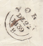 144560 1839 UNIFORM FOURPENNY POST MAIL YORK TO HALIFAX, DECEMBER 21ST.