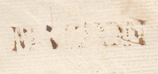 144562 1751 MAIL THORNTON, NORTH YORKS TO KNARESBOROUGH 'MALTON' HANDSTAMP (YK1893).