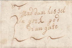 144565 1735 MAIL MALTON, NORTH YORKS TO YORK 'MALTON' HANDSTAMP (YK1889).