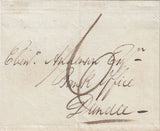 144568 1796 MAIL BRECHIN, ANGUS TO DUNDEE 'BRECHIN' STRAIGHT LINE HANDSTAMP.