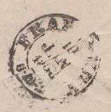 144579 1858 MAIL EXETER TO FRANKFURT, GERMANY PAIR 4d ROSE-CARMINE (SG66).