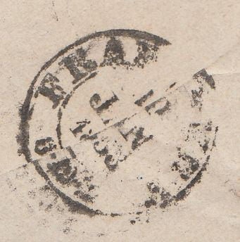 144579 1858 MAIL EXETER TO FRANKFURT, GERMANY PAIR 4d ROSE-CARMINE (SG66).