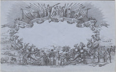 144587 CIRCA 1890 VALENTINE 'PEACE' ENVELOPE DERAEDEMAEKER REPRINT.