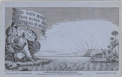 144588 CIRCA 1890 VALENTINE 'ANTI SLAVERY' ENVELOPE DERAEDEMAEKER REPRINT.