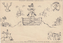 144590 CIRCA 1890 DERAEDEMAEKER REPRINT 'FORES'S HUNTING ENVELOPES No.4' .