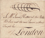 144611 CIRCA 1738-1752 MAIL CHIPPENHAM, WILTS TO LONDON WITH 'CHIPP/ENHAM' TWO LINE HANDSTAMP (WL130).