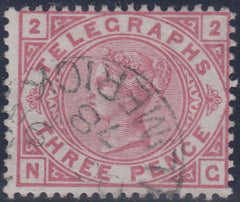 144641 1876 3d TELEGRAPH ROSE PL.2 (T3/L203) SUPERB USED.
