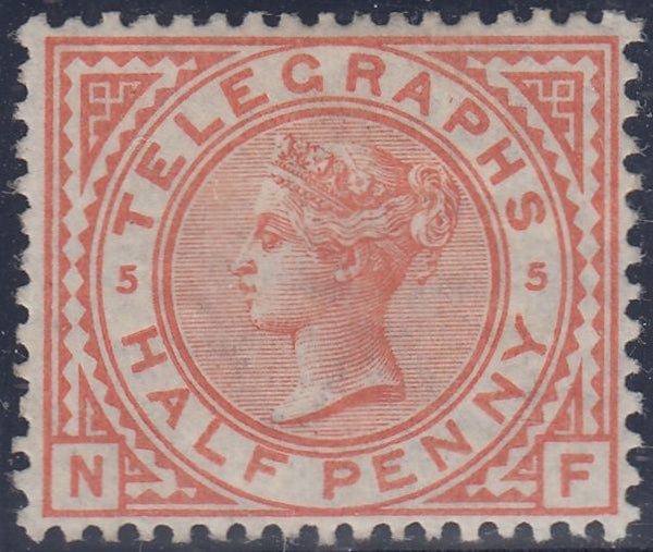 144645 1880 ½d TELEGRAPH ORANGE (T1/L201) GOOD UNUSED.