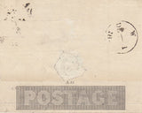 144656 1841 1d MULREADY WRAPPER LONDON TO BRADFORD, YORKSHIRE, GOOD TO FINE USED.