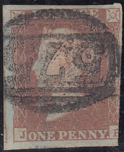 144671 1849 MAIL NORWICH TO DARLINGTON, POST PAID 1d(SG8), STAMP FALLEN OFF,  HANDSTAMPED 'Prepaid' (NK322), ADDDITIONAL CHARGE CANCELLED AND STAMP SUBSEQUENTLY FOUND AND REAFFIXED.