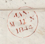 144676 1844 MAIL EDINBURGH TO HAWICK 1d (SG8) VERY FINE EDINBURGH MALTESE CROSS.