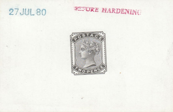 144694 1880 2d 'PROVISIONAL ISSUE' (SG168)  VERY FINE DIE PROOF.