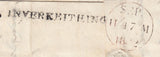 144700 1832 MAIL INVERKEITHING, FIFE TO HAMILTON 'Addt/½' HANDSTAMP.