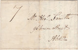 144727 1835 MAIL STRICHEN, ABERDEENSHIRE TO ABERDEEN WITH 'STRICHEN' HANDSTAMP.