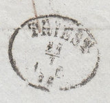 144741 1872 MAIL LONDON TO TRIESTE 3d PL.8 (SG103) x 2.