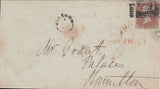 144745 1849 MAIL GLASGOW TO HAMILTON 1d (SG8) 'GLASGOW/L' CIRCULAR HANDSTAMP.
