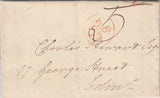 144752 1805 MAIL AUCHENREOCH, DUMBARTON TO EDINBURGH WITH 'KIRKIN/TULLOCH' TWO LINE HANDSTAMP.