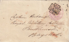 144759 1843 PENNY PINK DUBLIN TO BAGSHOT DUBLIN DISTINCTIVE MALTESE CROSS.