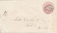 144769 1855 PENNY PINK ENVELOPE FILEY, NORTH YORKS TO YORK.