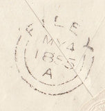 144769 1855 PENNY PINK ENVELOPE FILEY, NORTH YORKS TO YORK.