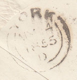 144769 1855 PENNY PINK ENVELOPE FILEY, NORTH YORKS TO YORK.