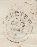 144781  1846 'OHMS' MAIL USED IN LONDON POSTAGE PAID IN CASH, REDIRECTED TO EXETER POST PAID 1d (SG9).