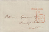 144782 1840 MAIL DERRY TO DUBLIN 'PAID AT DERRY/1d' UNIFORM PENNY POST HANDSTAMP.