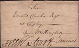 144807 1760-1762 FREE  MAIL DEVIZES, WILTSHIRE TO WELLINGTON IN SOMERSET 'DEVI/ZES' HANDSTAMP (WL217)