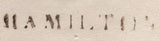 144823 1833 MAIL USED LOCALLY IN HAMILTON, SCOTLAND WITH 'HAMILTON' HANDSTAMP, CONTENTS RE 'GAOL COMMISSIONERS'.